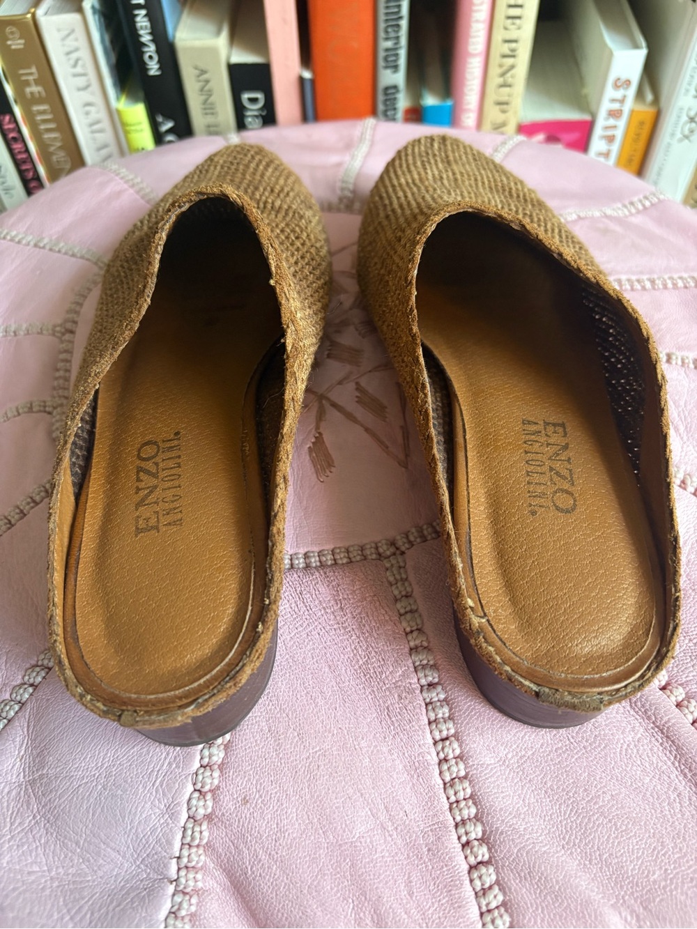 Women’s Woven Slip-On Mule in Tan - Picture 2 of 3
